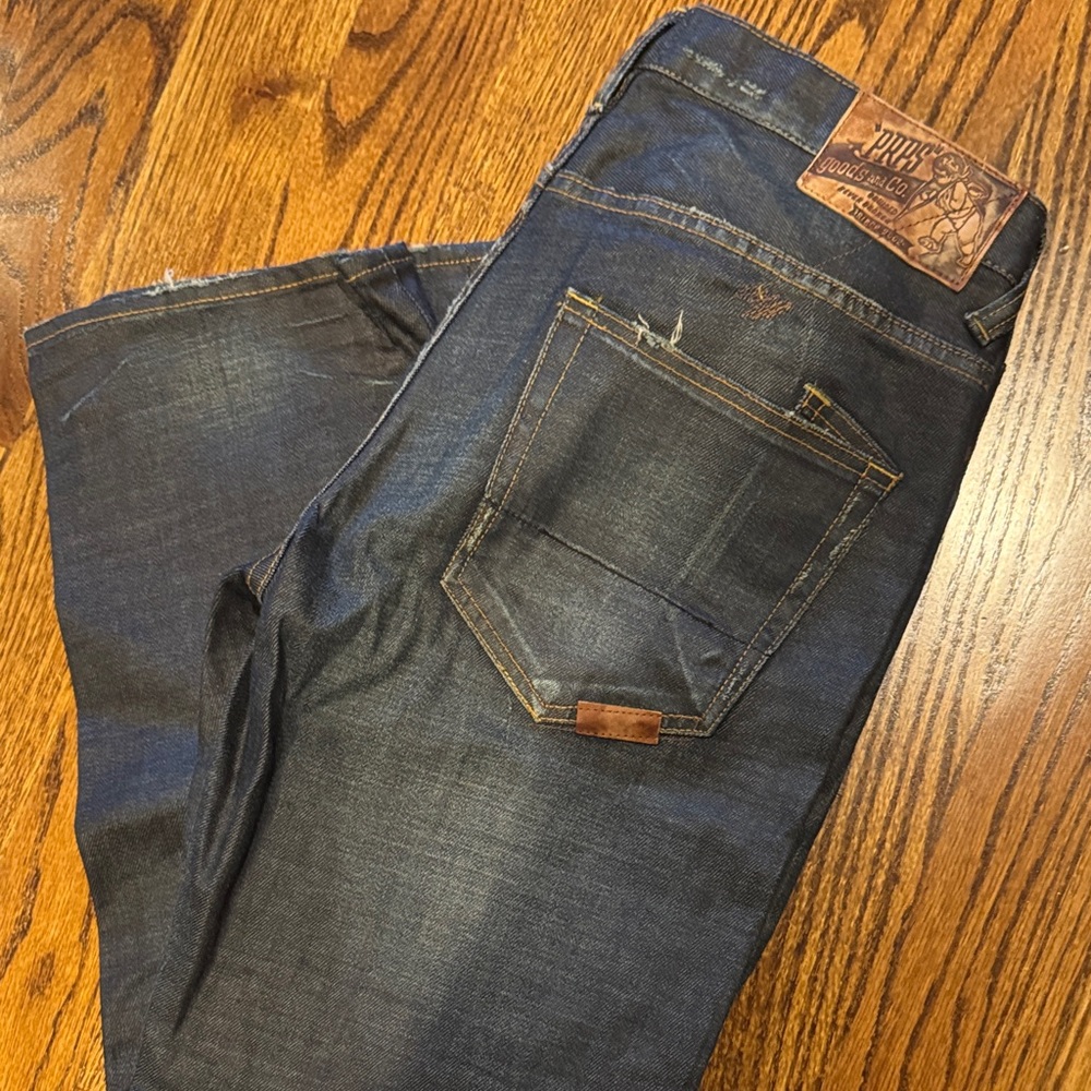 PRPS Men's Dark Indigo Straight Jeans